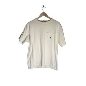 Vintage Disney Mickey Inc. Embroidered Pocket T Shirt White Short Sleeve Large